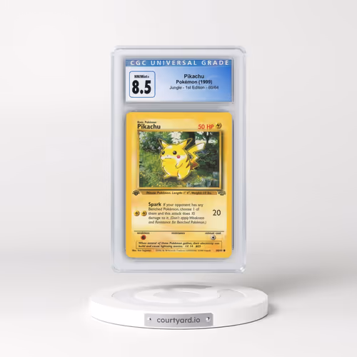 1999 Jungle #60/64 Pikachu - 1st Edition 1st Edition (CGC 8.5 NM-MT+)