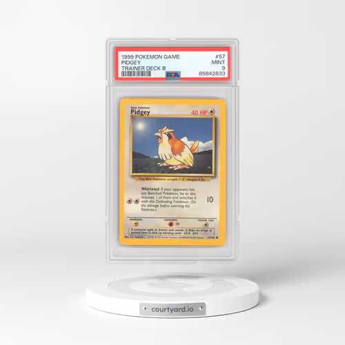 1999 Pokémon Game #57 Pidgey - Trainer Deck B (PSA 9 MINT)