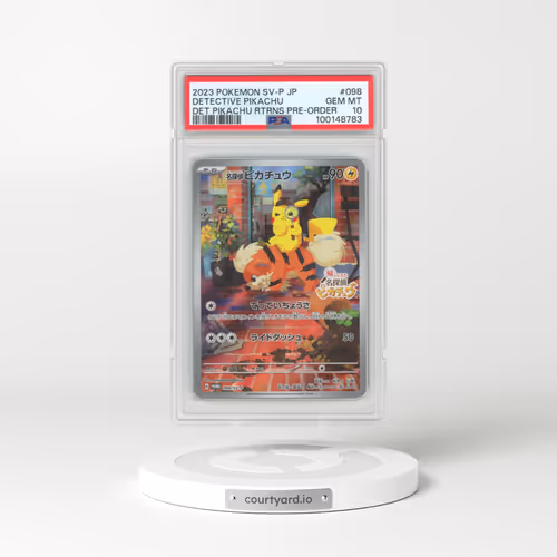 2023 Pokémon SV-P Promo #098 Detective Pikachu - Detective Pikachu Returns Pre-Order (PSA 10 GEM MINT)