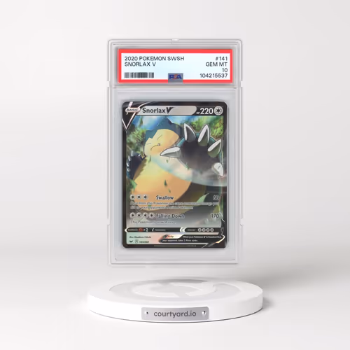 2020 Pokémon Sword & Shield #141 Snorlax V - Holo (PSA 10 GEM MINT)