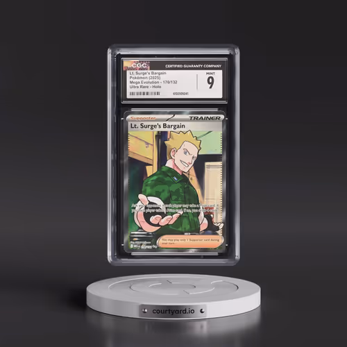 2025 Mega Evolution - MEG EN #170/132 Lt. Surge's Bargain - Ultra Rare Holo (CGC 9 MINT)