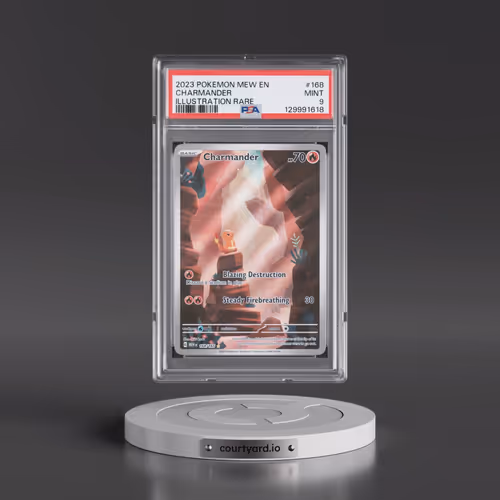 2023 Pokémon Mew EN-151 #168 Charmander - Illustration Rare (PSA 9 MINT)