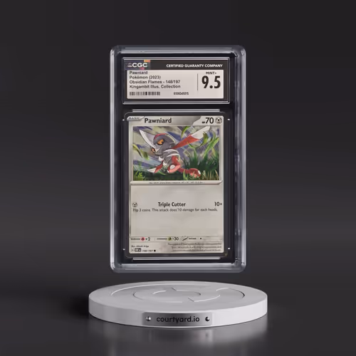 2024 Pokémon Obf EN-Obsidian Flames #148 Pawniard - Shrouded Fable Illustration Collection (CGC 9.5