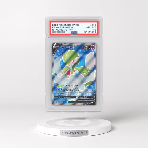 2020 Pokémon Sword & Shield Champion's Path #070 Gardevoir V - Holo Full Art (PSA 10 GEM MINT)