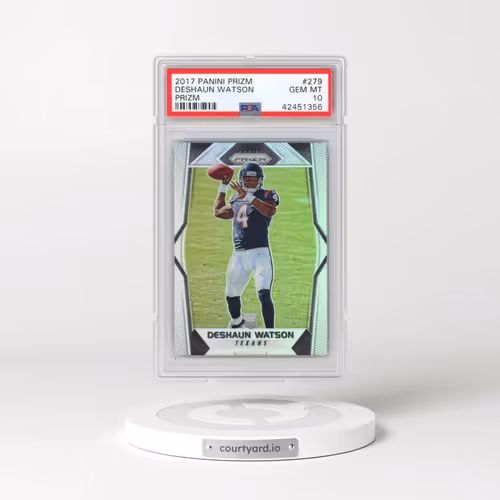 2017 Panini Prizm #279 Deshaun Watson - Prizm (PSA 10 GEM MINT)