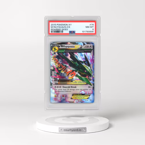 2015 Pokémon XY Roaring Skies #76 M Rayquaza EX - Holo (PSA 8 NM-MT)