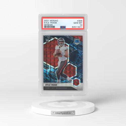 2021 Panini Mosaic #309 Kyle Trask - Genesis (PSA 10 GEM MINT)