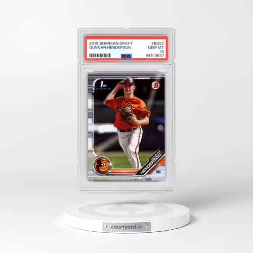 2019 Bowman Draft #BD22 Gunnar Henderson (PSA 10 GEM MINT)
