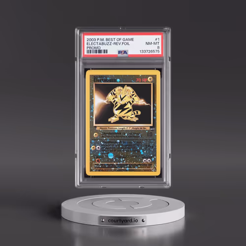 2003 Pokémon Best of Game Promo #1 Electabuzz - Reverse Foil (PSA 8 NM-MT)