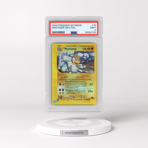 2003 Pokémon Skyridge #16 Machamp - Reverse Foil (PSA 9 MINT)