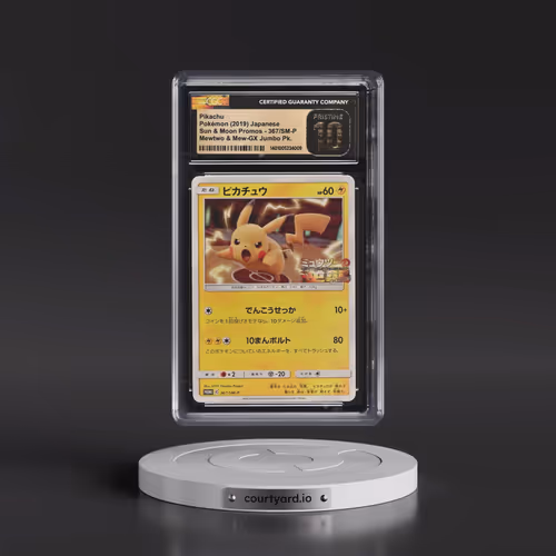 2016 Sun & Moon Promos #367/SM-P Pikachu - Mewtwo & Mew-GX Special Jumbo Card Pack (CGC 10 PRIST