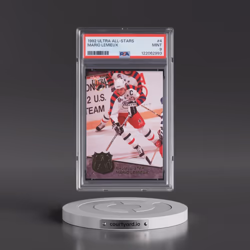 1992 Ultra All-Stars #4 Mario Lemieux (PSA 9 MINT)
