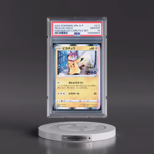 2022 Pokémon S Promo #272 Pikachu - Holo Pokemon Go Card File Set (PSA 10 GEM MINT)