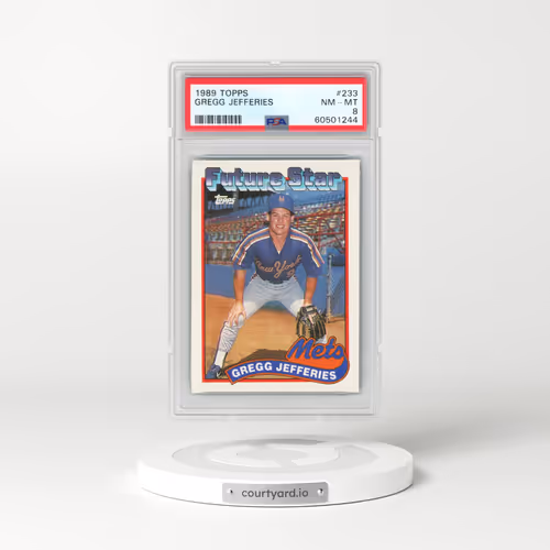 1989 Topps #233 Gregg Jefferies (PSA 8 NM-MT)
