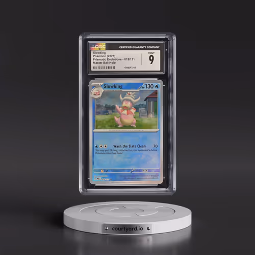 2025 Prismatic Evolutions - PRE EN #019/131 Slowking - Master Ball Holo (CGC 9 MINT)
