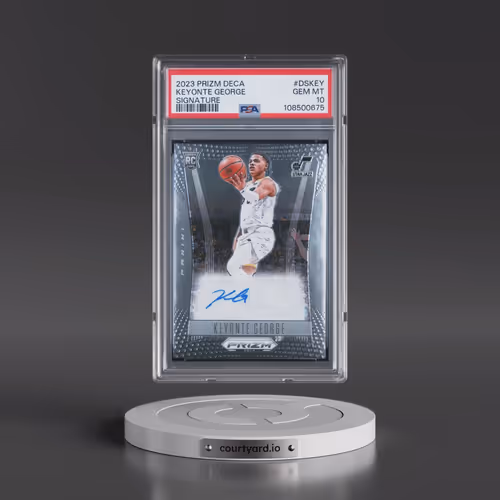 2023 Panini Prizm Deca Signatures #DSKEY Keyonte George (PSA 10 GEM MINT)