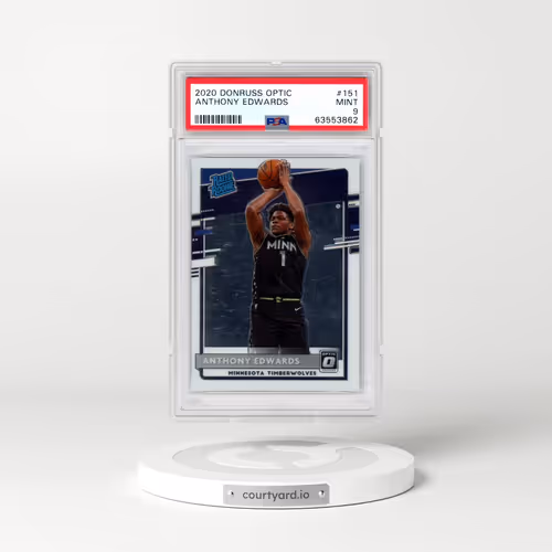 2020 Panini Donruss Optic #151 Anthony Edwards (PSA 9 MINT)