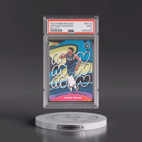 2022 Panini Instant My City #MY-27 Anthony Edwards (PSA 9 MINT)