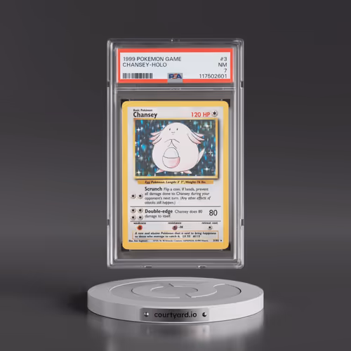 1999 Pokémon Game #3 Chansey - Holo (PSA 7 NM)