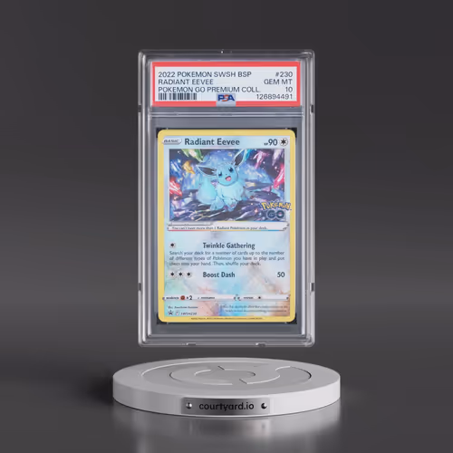 2022 Pokémon Swsh Black Star Promo #230 Radiant Eevee - Holo Pokemon Go Premium Collection Radiant E