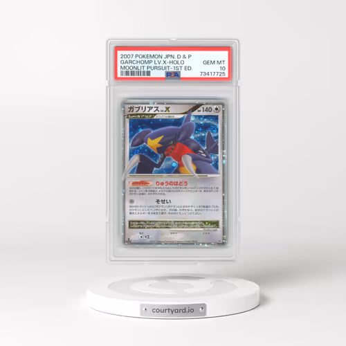 2007 Pokémon Diamond & Pearl Moonlit Pursuit Garchomp LV.X - 1st Edition Holo (PSA 10 GEM MINT)