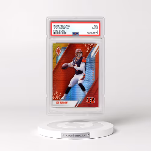 2021 Panini Phoenix #20 Joe Burrow - Fire Burst (PSA 9 MINT)