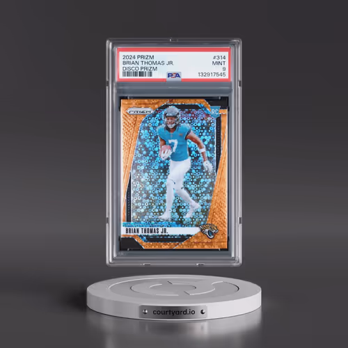 2024 Panini Prizm #314 Brian Thomas Jr. - Disco Prizm (PSA 9 MINT)