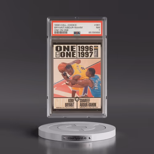 1996 Collector's Choice #361 Kobe Bryant/Shareef Abdur-Rahim - One on One (PSA 7 NM)
