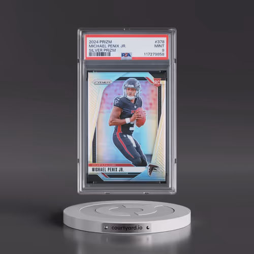 2024 Panini Prizm #378 Michael Penix Jr. - Silver Prizm (PSA 9 MINT)