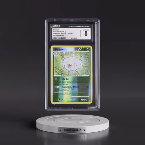 2007 Diamond & Pearl #63/130 Silcoon - Reverse Holo (CGC 8 NM-MT)