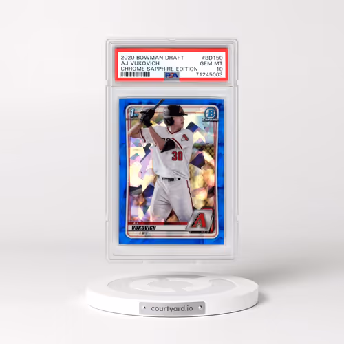 2020 Bowman Draft Chrome Sapphire Edition #BD150 AJ Vukovich (PSA 10 GEM MINT)