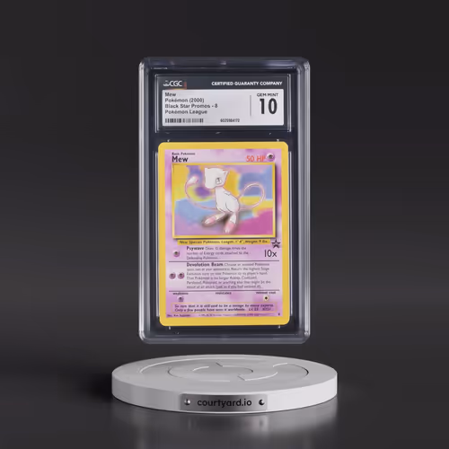 1999 Black Star Promos #8 Mew - Pokémon League (CGC 10 GEM MINT)