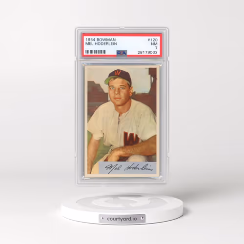 1954 Bowman #120 Mel Hoderlein (PSA 7 NM)