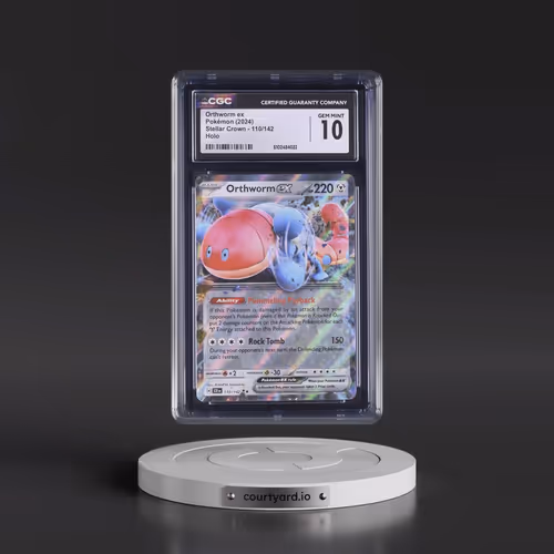 2024 Pokémon Scr EN-Stellar Crown #110 Orthworm EX - Holo (CGC 10 GEM MINT)