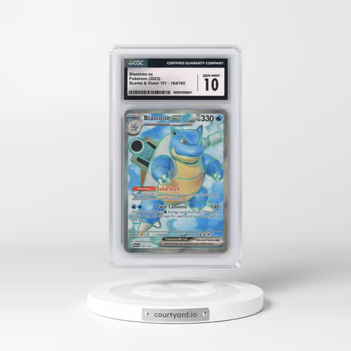 2023 Scarlet & Violet 151 - MEW EN #184/165 Blastoise ex - Ultra Rare (CGC 10 GEM MINT)
