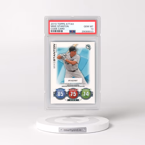 2010 Topps Attax Mike Stanton - Code Card (PSA 10 GEM MINT)