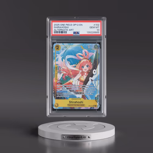 2025 One Piece OP12-Legacy of the Master #102 Shirahoshi - Alternate Art (PSA 10 GEM MINT)