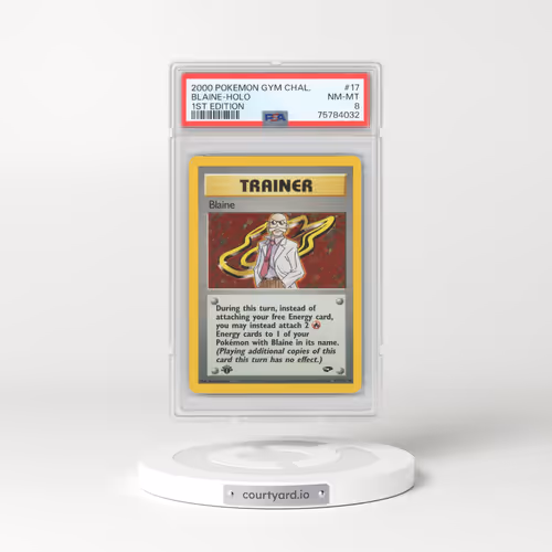 2000 Gym Challenge #17 Blaine - 1st Edition Holo (PSA 8 NM-MT)