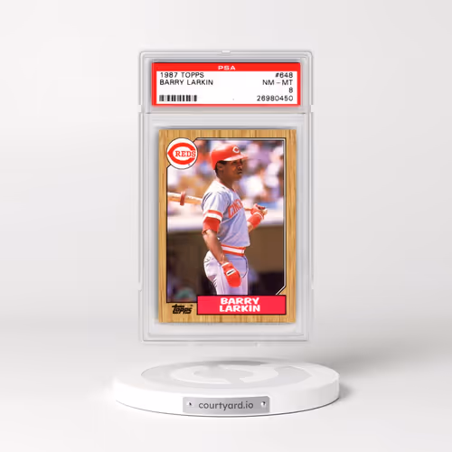 1987 Topps #648 Barry Larkin (PSA 8 NM-MT)