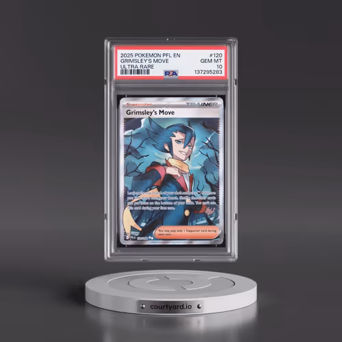 2025 Pokémon Pfl EN-Phantasmal Flames #120 Grimsley's Move - Ultra Rare (PSA 10 GEM MINT)