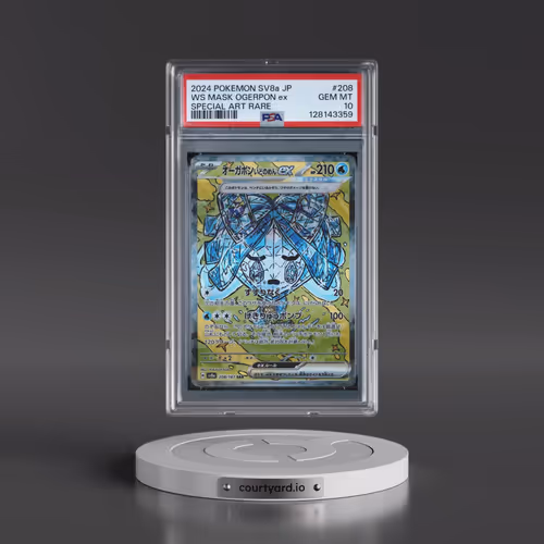 2024 Pokémon Sv8a-Terastal Fest EX #208 Wellspring Mask Ogerpon EX - Holo Special Art Rare (PSA 10 G