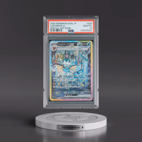 2024 Pokémon Sv8a-Terastal Fest EX #205 Vaporeon EX - Holo Special Art Rare (PSA 10 GEM MINT)