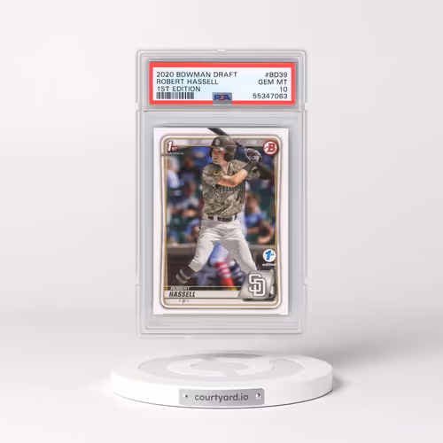 2020 Bowman Draft 1st Edition #BD39 Robert Hassell (PSA 10 GEM MINT)