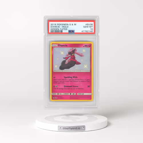 2019 Pokémon Sun & Moon Hidden Fates #SV36 Diancie - Holo (PSA 10 GEM MINT)
