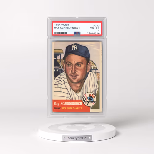 1953 Topps #213 Ray Scarborough (PSA 4 VG-EX)
