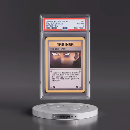2000 Pokémon Rocket #73 The Boss's Way - 1st Edition (PSA 8 NM-MT)