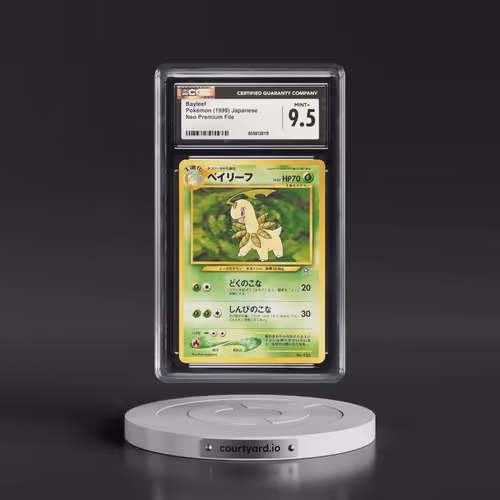 1999 Neo Premium File Bayleef - No Rarity (CGC 9.5 MINT+)
