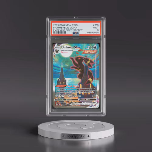 2021 Pokémon Sword & Shield Evolving Skies #215 Umbreon Vmax - Full Art Secret (PSA 9 MINT)