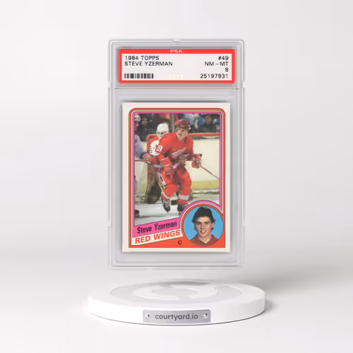 1984 Topps #49 Steve Yzerman (PSA 8 NM-MT)