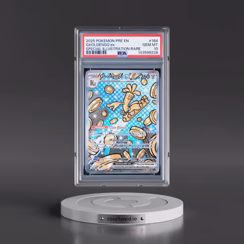 2025 Pokémon Pre EN-Prismatic Evolutions #164 Gholdengo EX - Holo Special Illustration Rare (PSA 10